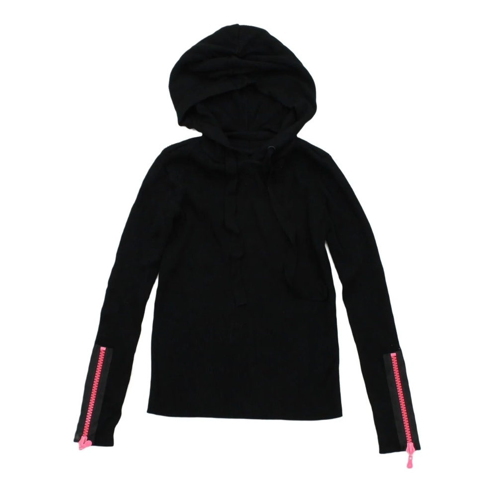 Zara Black Turtleneck Ribbed Hoodie - brand new with tags